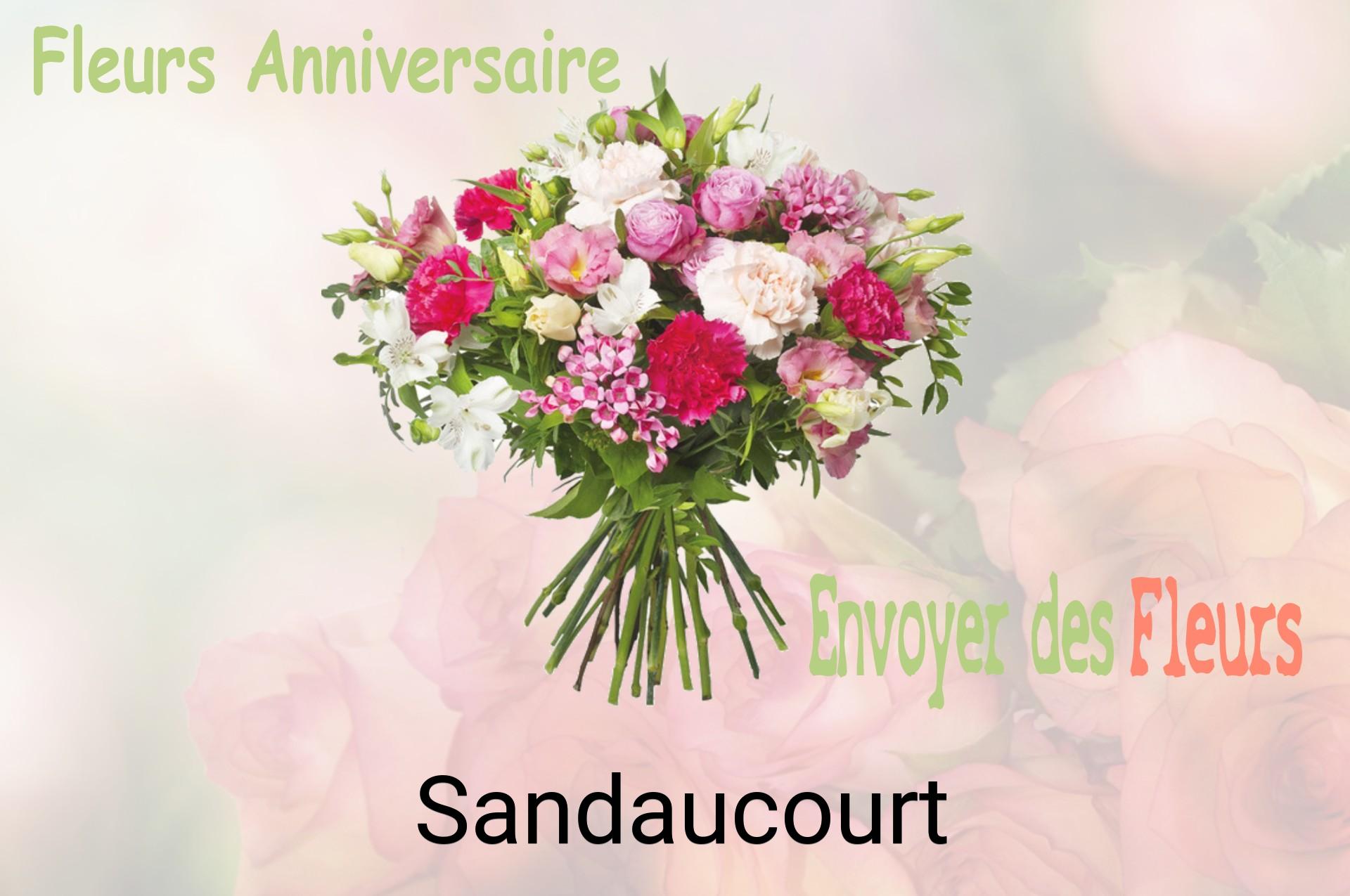 Bouquet de fleurs d’anniversaire livré à Sandaucourt