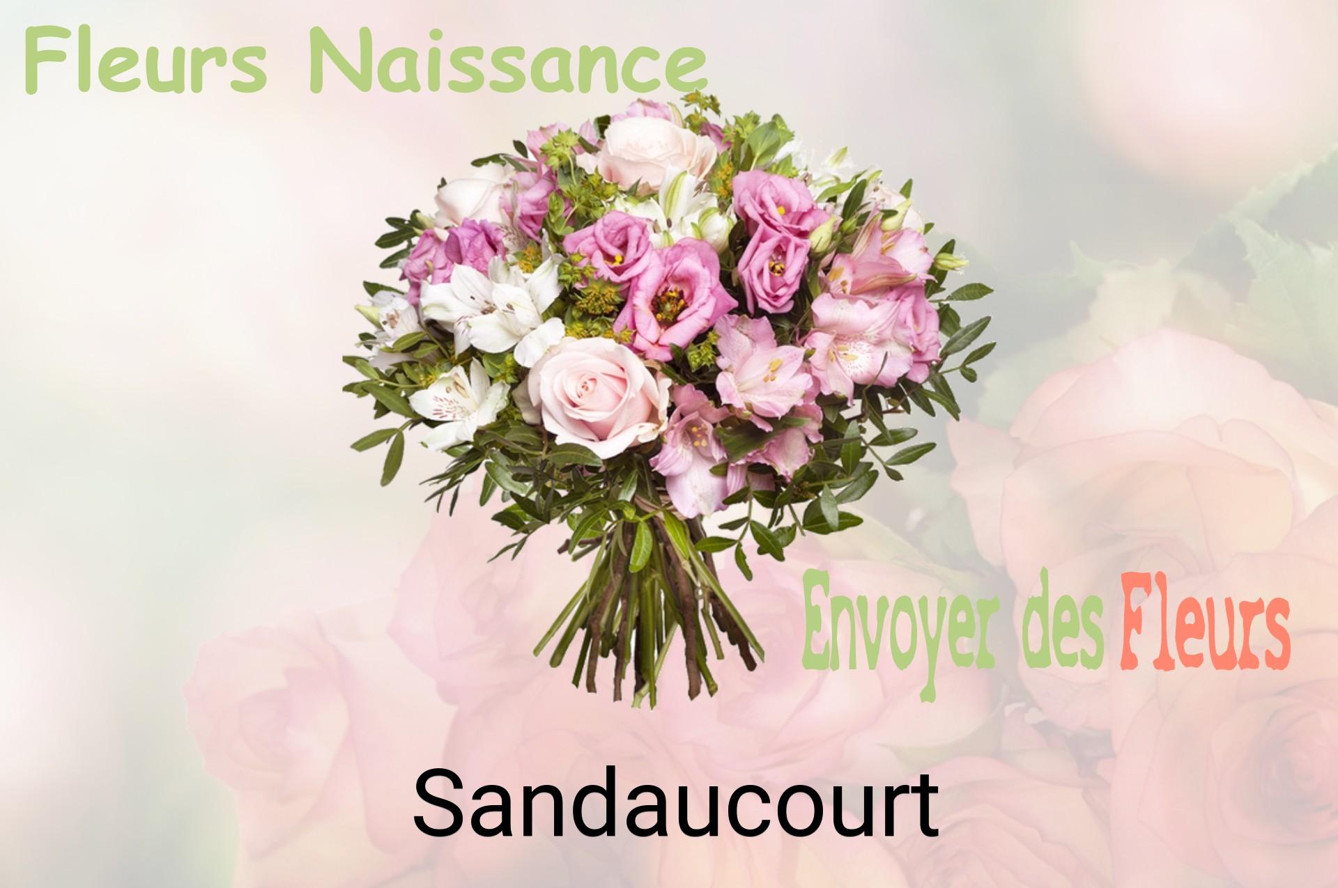 Bouquet de fleurs de naissance livré à Sandaucourt